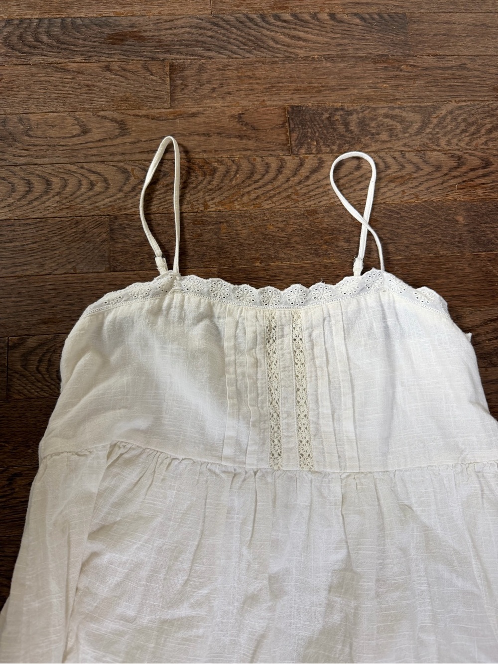 Billabong White Spaghetti-Strap Tiered Sundress - Picture 2 of 7